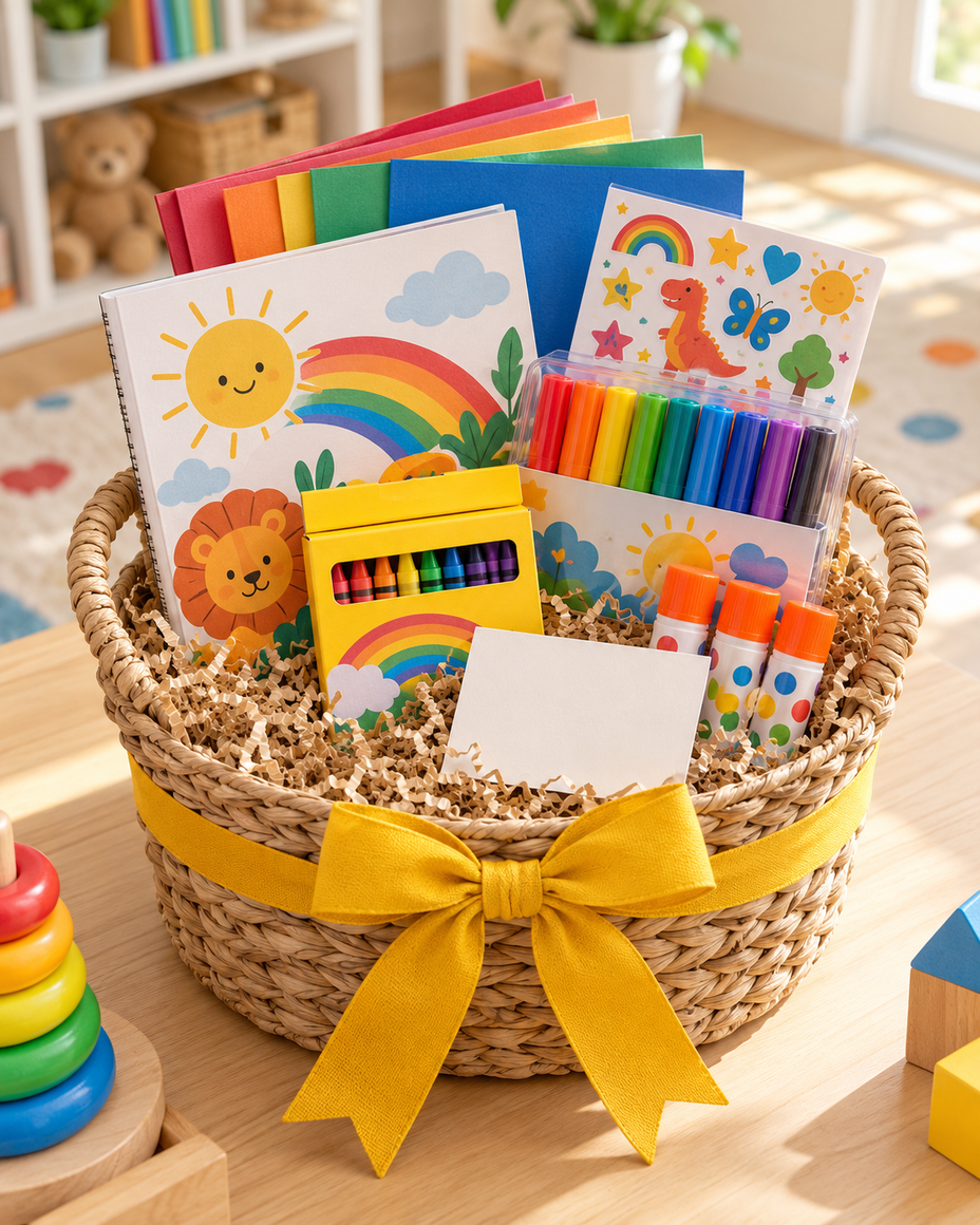 Creative Kids — gift basket by Dawn’s Curated Baskets