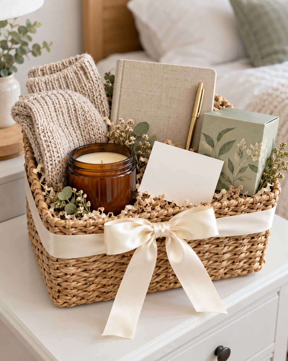 A Quiet Moment — gift basket by Dawn’s Curated Baskets